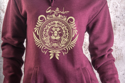 nieuwigheid tafereel Couscous Gryffindor Fitted Hoodie Harry Potter Unisex Sweatshirt. Gold Ink |  tappingthebrick.com