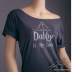 Dobby Harry Potter Shirt, Women's Off The Shoulder Slouchy Tee in Charcoal Grey
