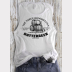 Women's Low-Side-Cut Muscle Tank Butterbeer Harry Potter Top. Black Ink on White