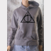 Deathly Hallows Fitted Hoodie Harry Potter Unisex Sweatshirt. Ultrasoft Fleece