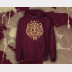 Gryffindor Hoody Harry Potter Sweatshirt. Unisex Maroon Hoodie with Gold Ink