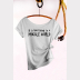 Muggle World Harry Potter Shirt, Women's Off The Shoulder Slouchy Tee. Ash White