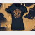 Ravenclaw Harry Potter Women's Stretchy Fitted Tee. Navy with Bronze Ink