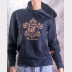 Ravenclaw Fitted Hoodie Harry Potter Unisex Sweatshirt. Bronze Ink on Navy