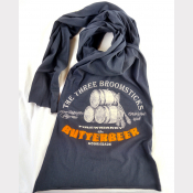 Butterbeer Harry Potter Scarf. Unisex Charcoal Grey Long Jersey Scarf