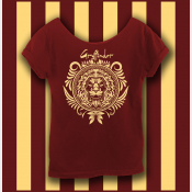 Harry Potter Gryffindor Shirt, Hogwarts Shirt, Women's Off The Shoulder Slouchy