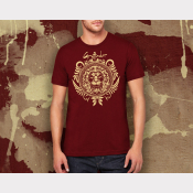 Gryffindor Shirt Harry Potter Unisex Hogwarts House Shirt. Cardinal Tee with Gol