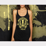 Hufflepuff Racerback Harry Potter Tank Top  - XSmall thru 2XLarge Sizes