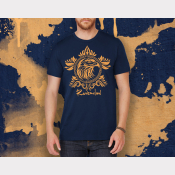 Ravenclaw Shirt Harry Potter Unisex Hogwarts House Shirt. Navy Tee Bronze Ink