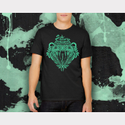 Slytherin Shirt Harry Potter Unisex Hogwarts House Shirt. Black