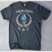 TriWizard Tournament Unisex Tshirt. Harry Potter Charcoal Tee. The Blue Flame!