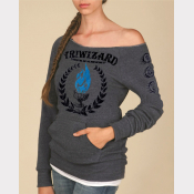Triwizard Tournament Women's Sweatshirt. "Maniac" Off-The-Shoulder Sweater